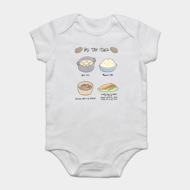 PO-TAY-TOES Baby Bodysuit by CosmicFlyer